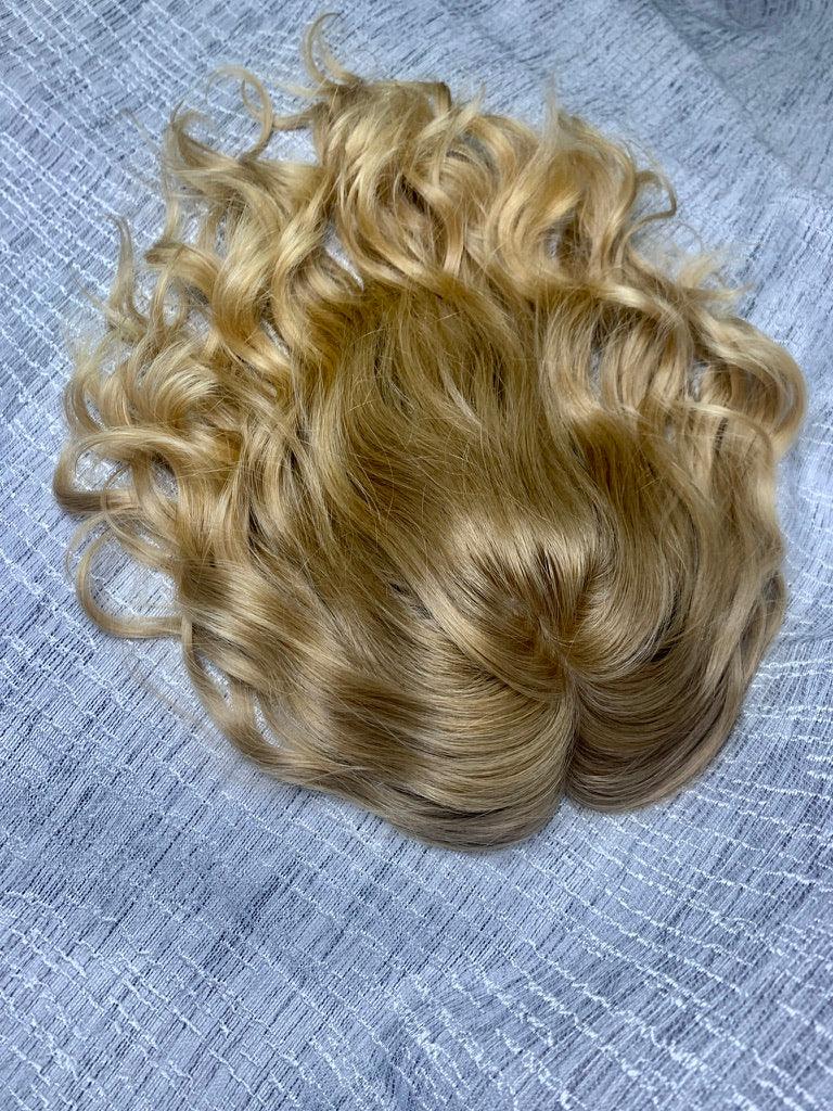 Bonnie Topper with Natural Ombre 14" 8x8 (Virgin) - Topper - Tousled Hair