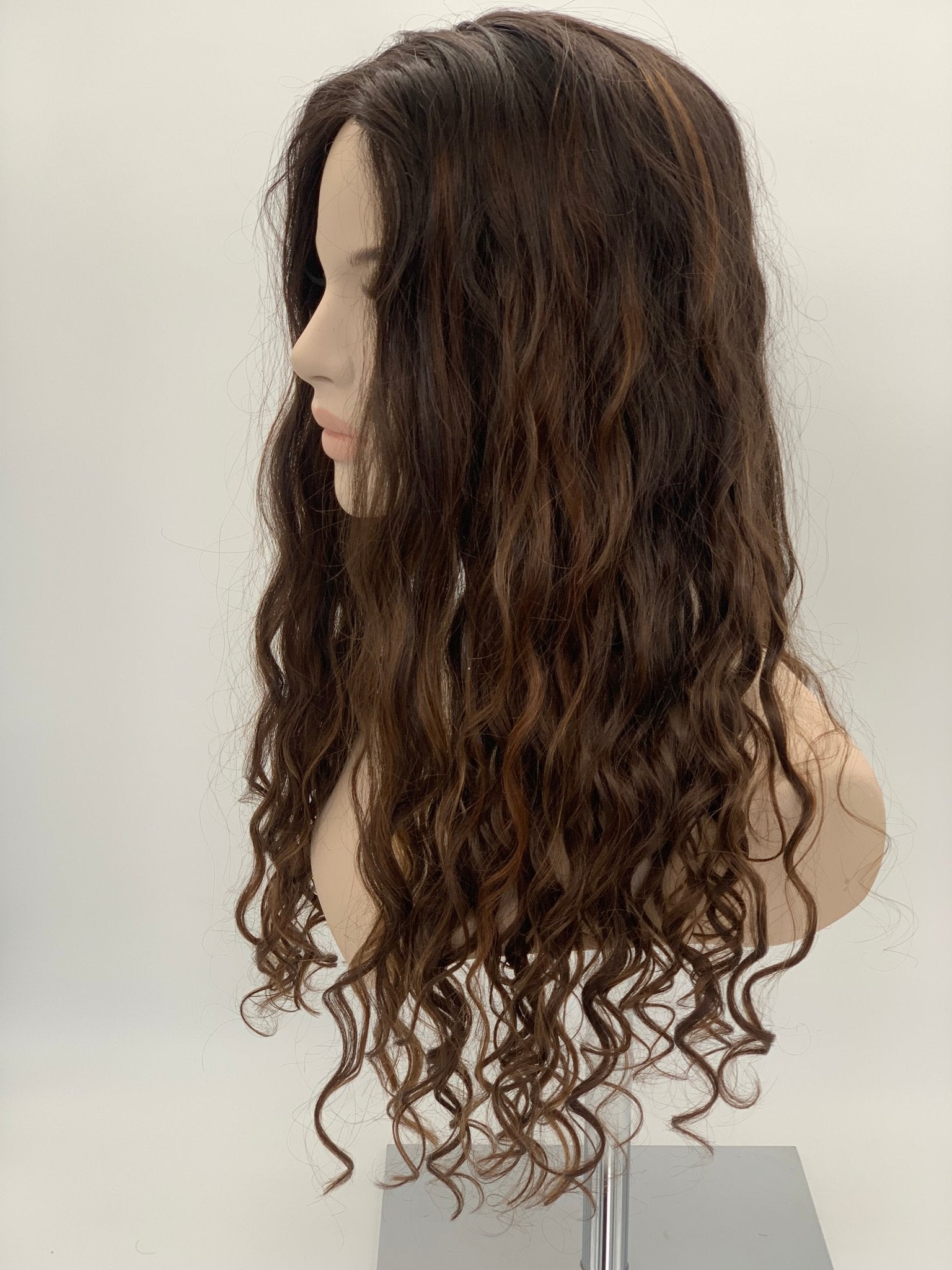 Genevieve Silk Topper 22" 9x9 - Topper - Tousled Hair