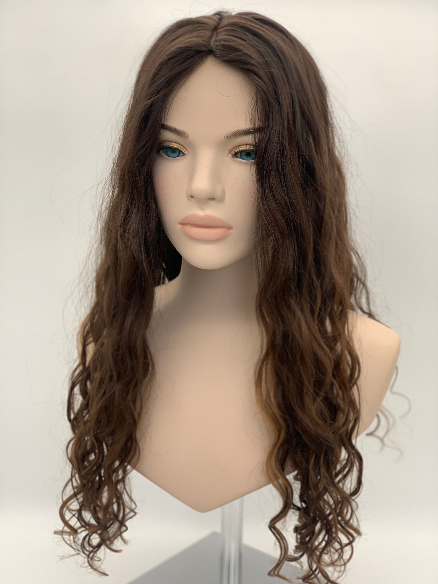 Genevieve Silk Topper 22" 9x9 - Topper - Tousled Hair